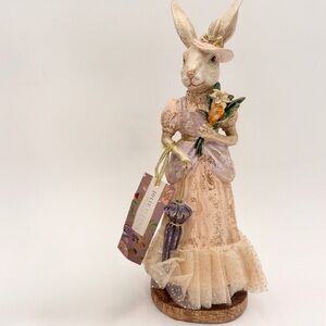 Jolie Fleur Spring Collection Victorian Bunny Figurine!